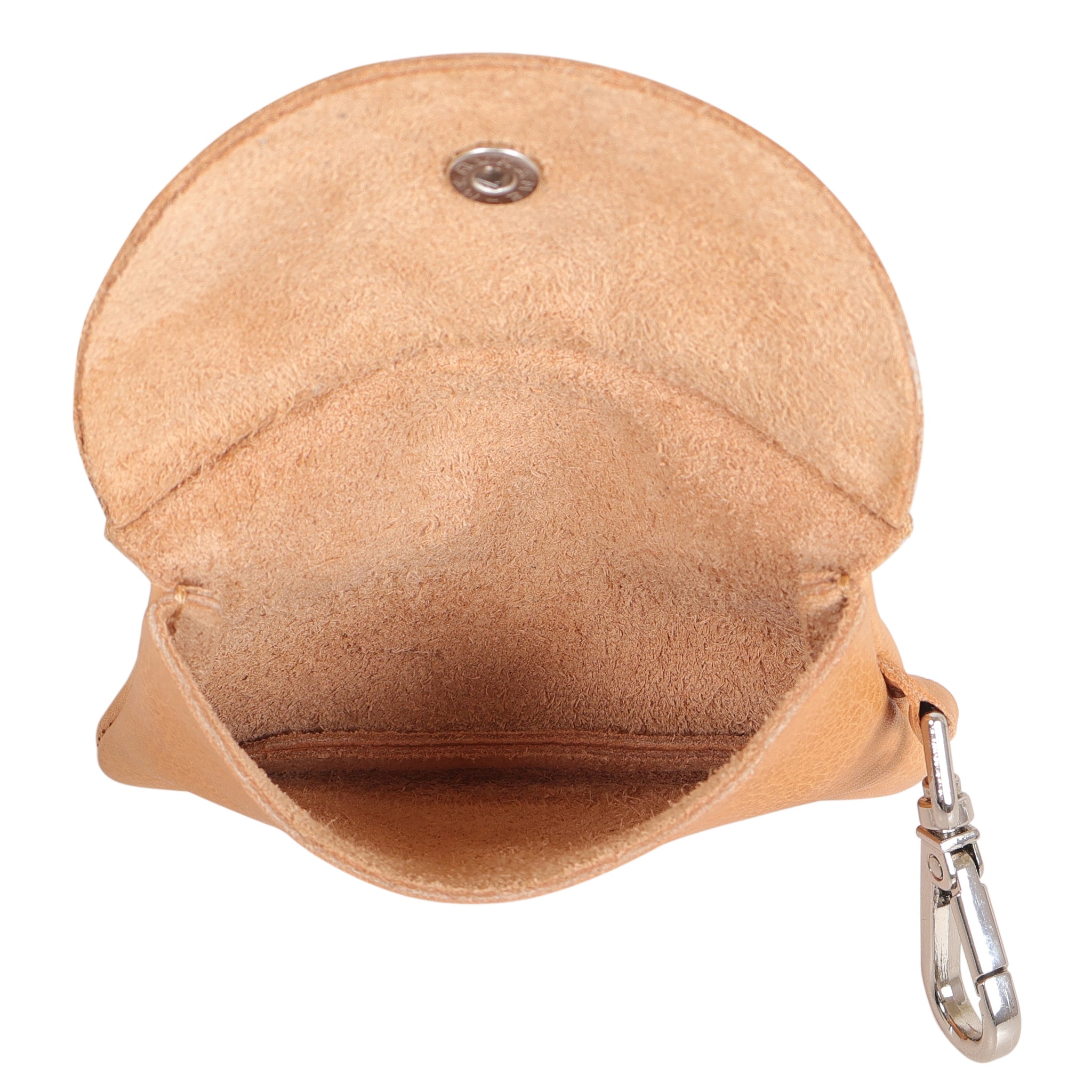 Stitch Detail Leather Mini Snap Pouch - Image 3